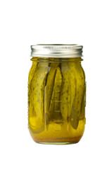 Pickles in jar