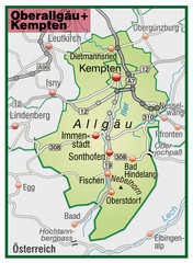 Landkreise Oberallgäu und Kempten Variante6