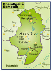 Landkreise Oberallgäu und Kempten Variante8