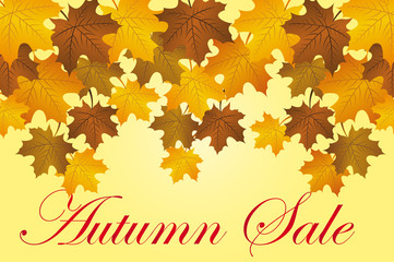 autumns sale background