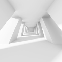 White Corridor Background