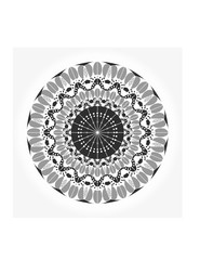 Round ornamental lace vector