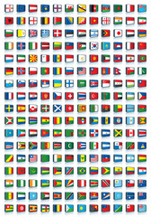 Fototapeta na wymiar wszystkie flagi świata