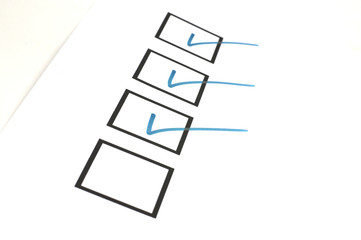 Checkliste - abgehakt