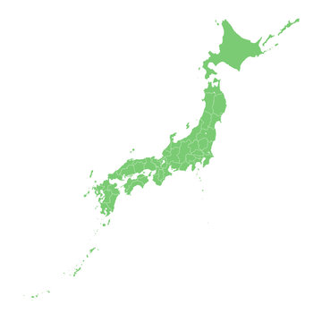 日本地図　県境
