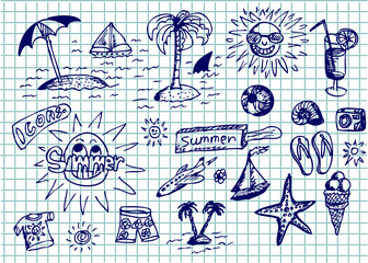 hand drawn summer collection