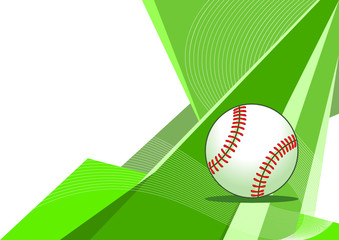 Baseball, abstract design