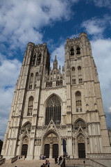 Fototapeta na wymiar cathédrale St Michel et Gudule, Bruxelles