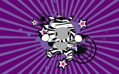 zebra baby cartoon jump background