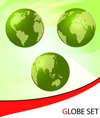 Globe vector background with copy space