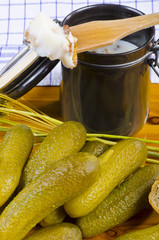 Polnische Knoblauchgurken