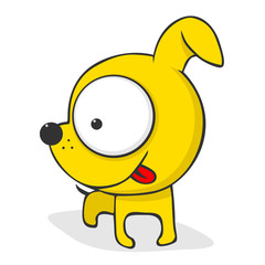 Obraz premium Cute cartoon dog