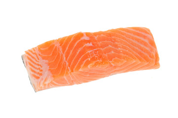 A Slice Of Salmon Fish Meat