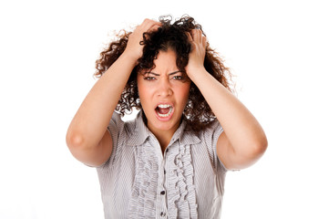 Frustrated business woman