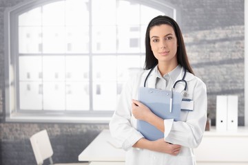 Doctor in office