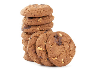 cookies with nuts and chocolate
