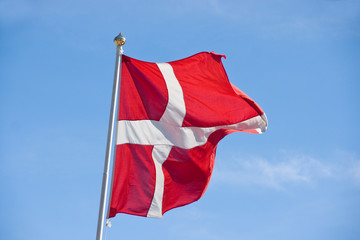Naklejka na ściany i meble Danish flag