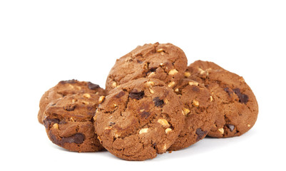 cookies with nuts and chocolate