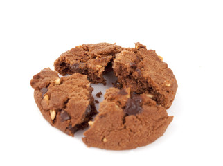 cookies with nuts and chocolate