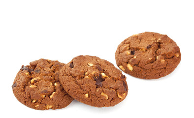 cookies with nuts and chocolate