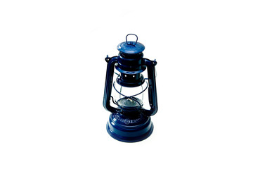 Blue oil lamp