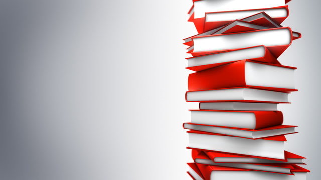 Red Books Stack (Loop)