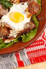 sausage and eggs for breakfast