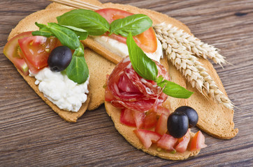 Delicious bruschetta