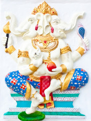 White two heads ganesha