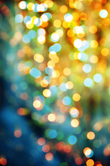Shimmering blur background with shining lights
