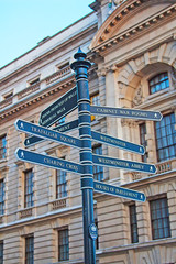 Sign showing directions