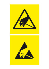 Anti-Static Warnsymbol