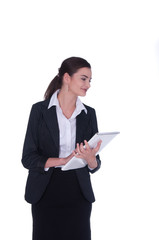 Fototapeta premium Office lady with suit
