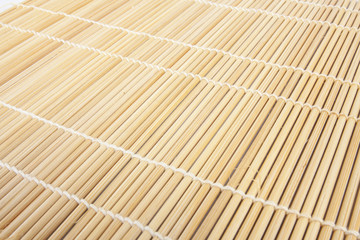 japanese mat, texture of Japanese mat to make sushi.