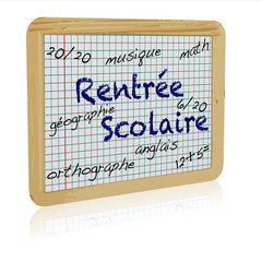 Ardoise rentrée Scolaire