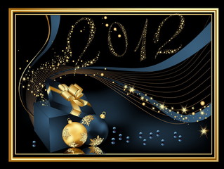 Happy New Year 2012 background