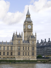 Fototapeta na wymiar Big Ben, Houses of Parliament w City of Westminster Londynie
