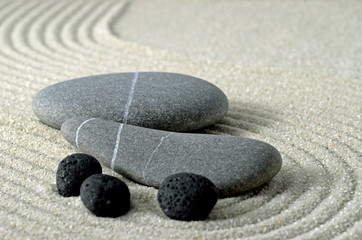 Fototapeta na wymiar Steine und Sand