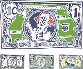 comic American dollar. The increase in nominal