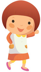 Portrait of happy girl