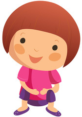 Portrait of happy girl