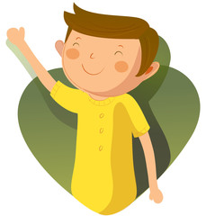 Portrait of happy boy