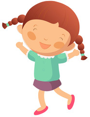 Portrait of happy girl