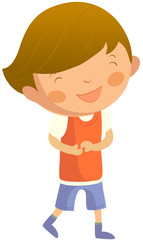 Portrait of happy boy