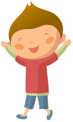 Portrait of happy boy