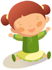 Portrait of happy girl