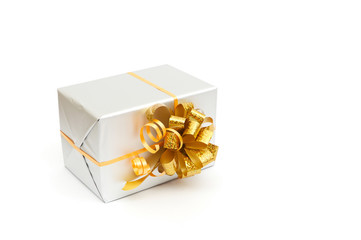 gift box with gold bow