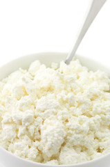 Cottage cheese close-up