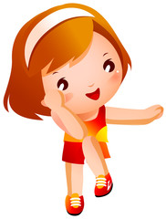 Portrait of happy girl