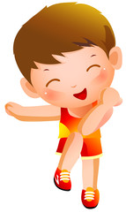 Portrait of happy boy